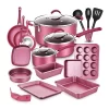 NutriChef Nonstick Cooking Kitchen Cookware Pots And Pans, 20 Piece Set, Pink 2 NutriChef Nonstick Cooking Kitchen Cookware Pots And Pans, 20 Piece Set, Pink -Home-Kitchen 6102086