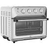 HOMCOM Air Fryer Toaster Oven, 21QT 7-In-1 Convection Oven Countertop, Warm, Broil, Toast, Bake And Air Fry, 4 Accessories Included, 1800W, Stainless Steel Finish -Home-Kitchen 6114247