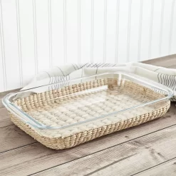 Dolly Parton 3-qt. Glass Casserole With Wicker Basket -Home-Kitchen 6130334 ALT2
