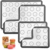 Macaron Silicone Baking Mats - 4 Piece Set -Home-Kitchen 6142674 Gray