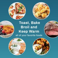 Americana By Elite 8-Slice Vintage Diner Countertop Toaster Oven -Home-Kitchen 6172894 ALT3