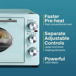 Americana By Elite 8-Slice Vintage Diner Countertop Toaster Oven -Home-Kitchen 6172894 ALT5