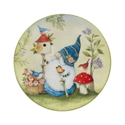 Certified International Garden Gnomes 4-pc. Salad Plate Set -Home-Kitchen 6177430 ALT2