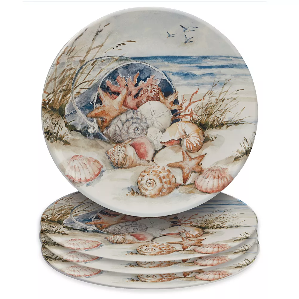 Certified International Coastal Landscape 4-pc. Dinner Plate Set 3 Certified International Coastal Landscape 4-pc. Dinner Plate Set