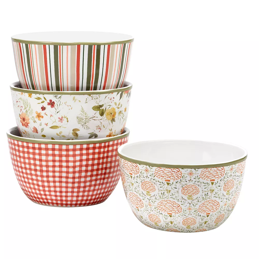 Certified International Nature's Song 4-pc. Ice Cream Bowl Set 3 Certified International Nature's Song 4-pc. Ice Cream Bowl Set