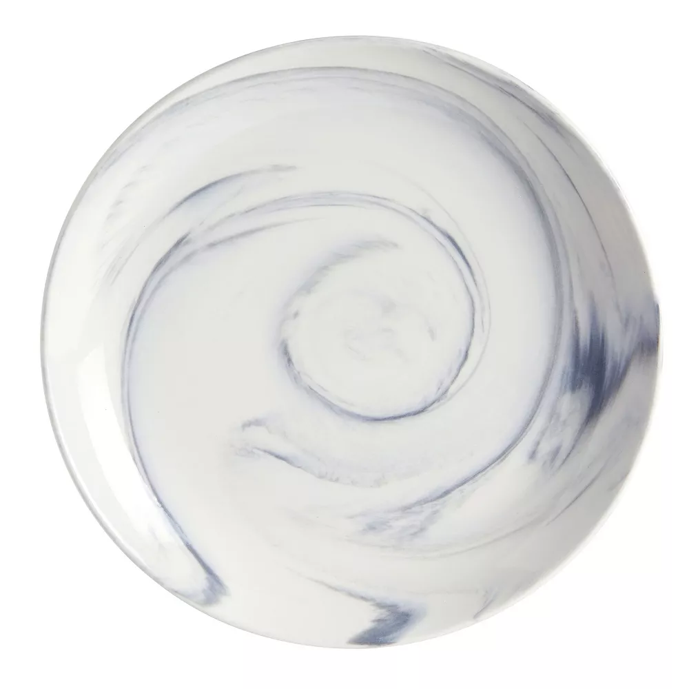 6 Pack Grey Marble Ceramic Plates, 10 Inches, Microwave And Dishwasher Safe Grey Marbled Plates For Kitchen 5 6 Pack Grey Marble Ceramic Plates, 10 Inches, Microwave And Dishwasher Safe Grey Marbled Plates For Kitchen - Image 3