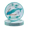 Certified International Serene Seas 6-pc. Melamine Salad Plate Set 1 Certified International Serene Seas 6-pc. Melamine Salad Plate Set -Home-Kitchen 6203422