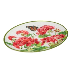 Certified International Geraniums 2-pc. Melamine Platter Set -Home-Kitchen 6203434 ALT