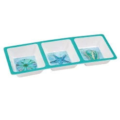 Certified International Serene Seas 3-pc. Melamine Hostess Set -Home-Kitchen 6203556 ALT2