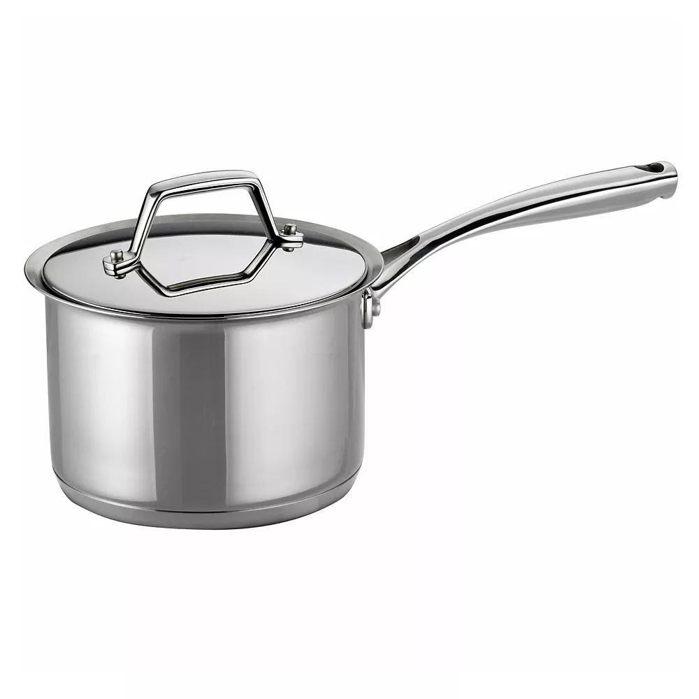 Tramontina Prima 2-qt. Stainless Steel Tri-Ply Covered Saucepan 3 Tramontina Prima 2-qt. Stainless Steel Tri-Ply Covered Saucepan
