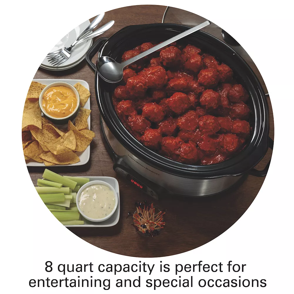 Hamilton Beach 8-qt. Programmable Slow Cooker 7 Hamilton Beach 8-qt. Programmable Slow Cooker - Image 5