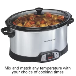 Hamilton Beach 8-qt. Programmable Slow Cooker 13 Hamilton Beach 8-qt. Programmable Slow Cooker -Home-Kitchen 6214693 ALT6