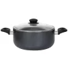 Oster Cocina Pallermo 5 Qt Aluminum Dutch Oven With Lid In Charcoal