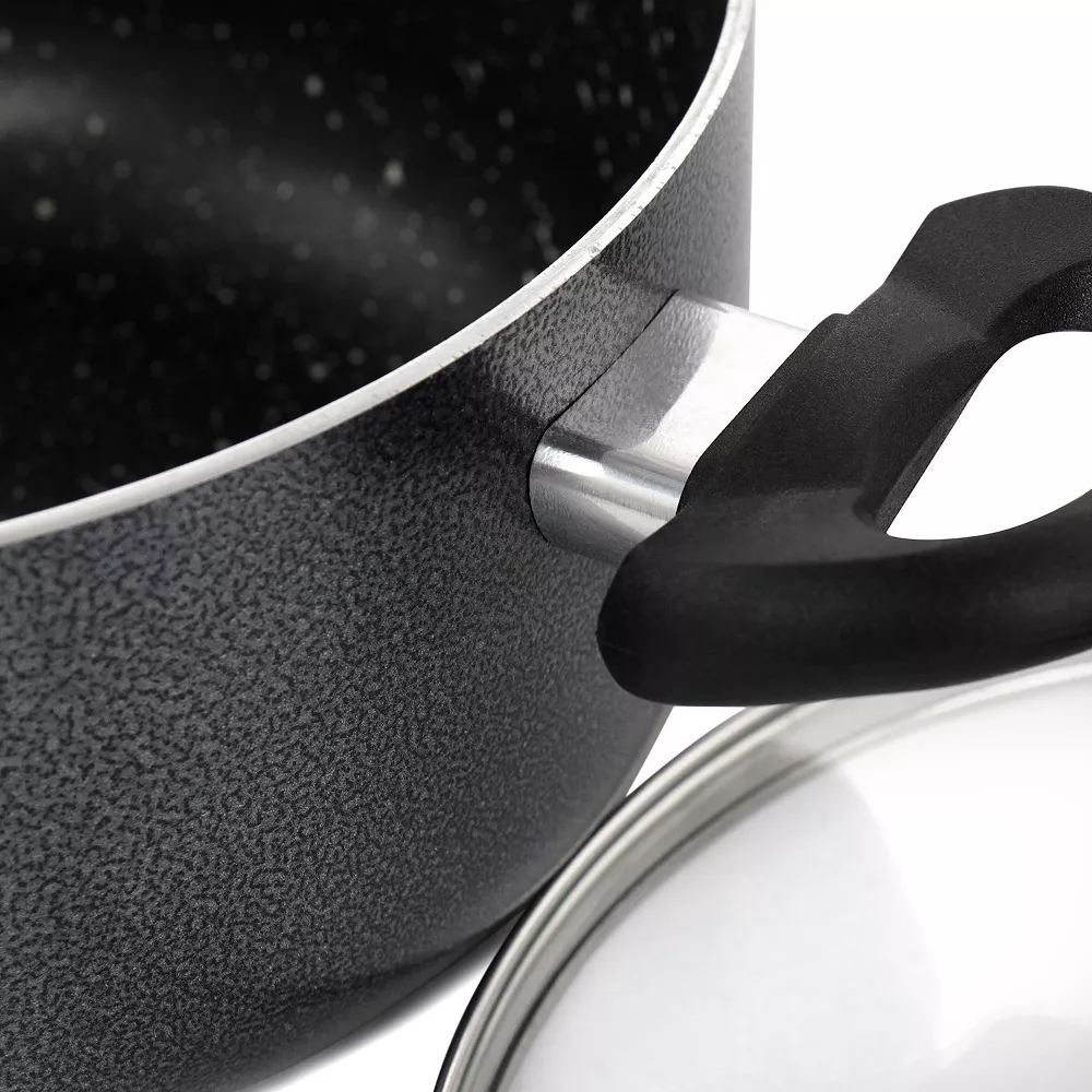 Oster Cocina Pallermo 5 Qt Aluminum Dutch Oven With Lid In Charcoal 5 Oster Cocina Pallermo 5 Qt Aluminum Dutch Oven With Lid In Charcoal - Image 3