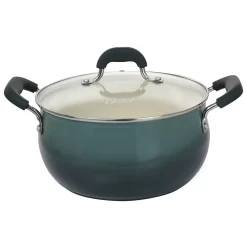 Home-Kitchen 14 Oster Cocina Corbett 5.4 Quart Nonstick Aluminum Dutch Oven In Gray