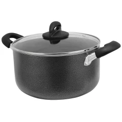 Home-Kitchen 18 Oster Cocina Clairborne 6 Quart Aluminum Hammered Tone Dutch Oven With Lid In Charcoal Grey