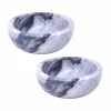 Global Crafts Handmade Grey Marble Pinch Bowls, Set Of 2 -Home-Kitchen 6289253