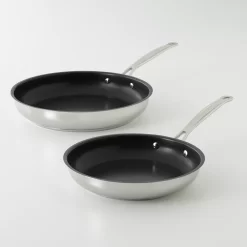 Cuisinart® Chef's Classic Nonstick Stainless Steel Skillet Set