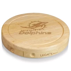 Picnic Time Miami Dolphins Brie Cheese Board Set