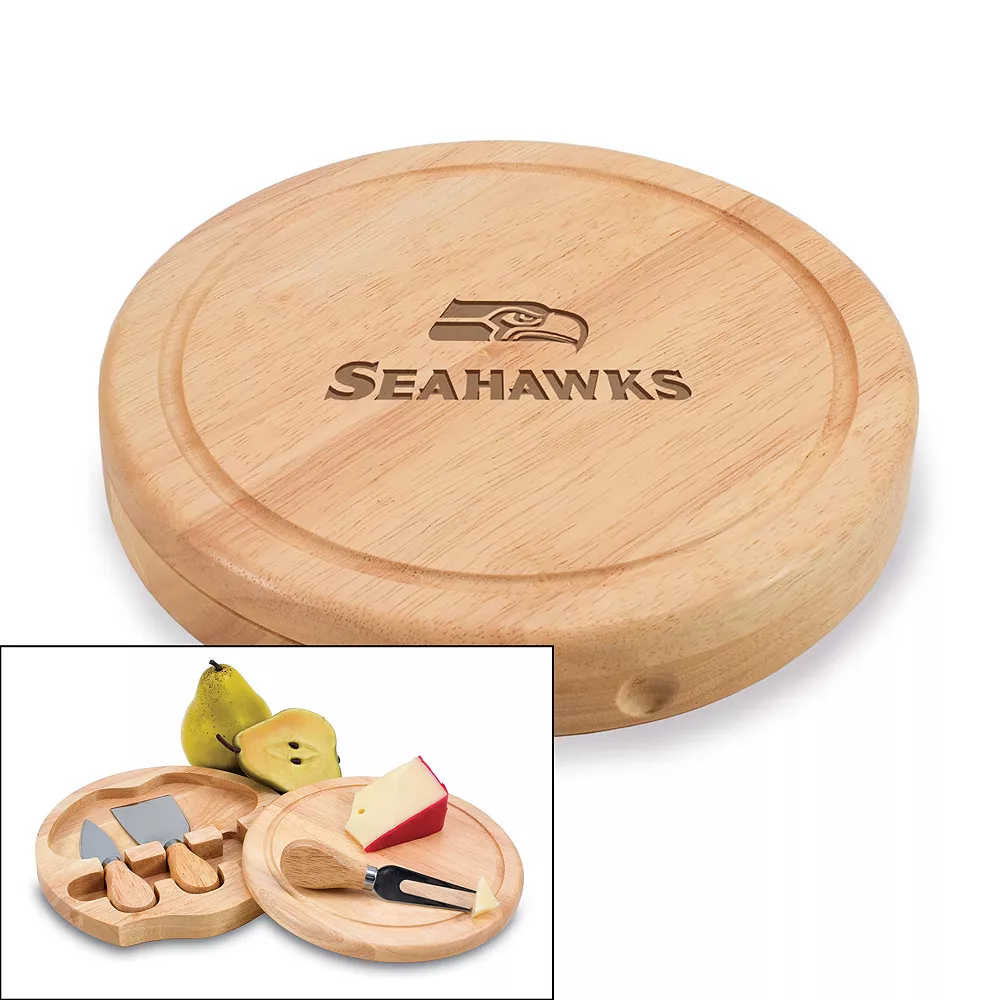 Picnic Time Seattle Seahawks Brie Cheese Board Set 3 Picnic Time Seattle Seahawks Brie Cheese Board Set